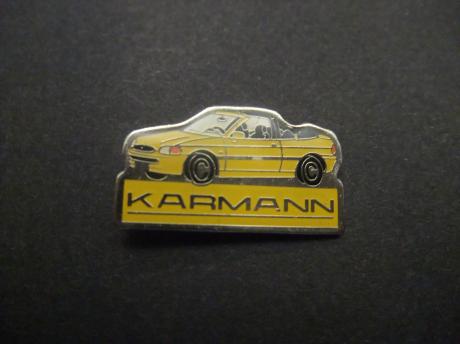 Karmann Duitse carrosseriebouwer auto's cabrio geel model